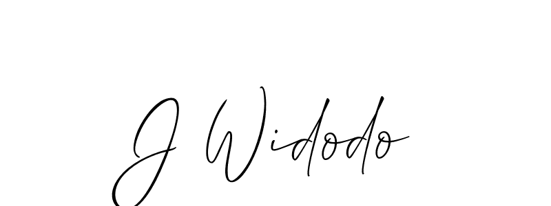 Also we have J Widodo name is the best signature style. Create professional handwritten signature collection using Allison_Script autograph style. J Widodo signature style 2 images and pictures png