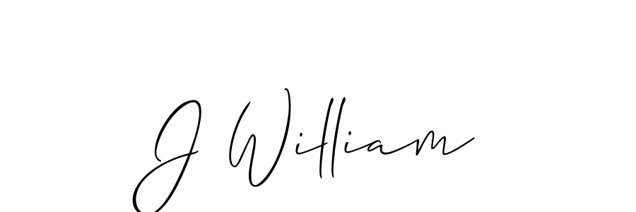 Use a signature maker to create a handwritten signature online. With this signature software, you can design (Allison_Script) your own signature for name J William. J William signature style 2 images and pictures png