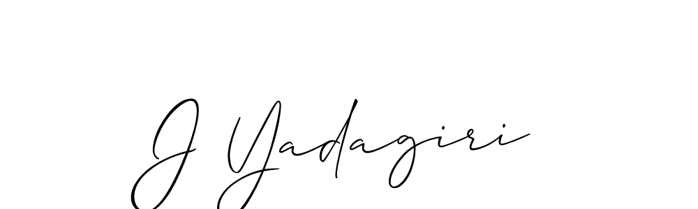 It looks lik you need a new signature style for name J Yadagiri. Design unique handwritten (Allison_Script) signature with our free signature maker in just a few clicks. J Yadagiri signature style 2 images and pictures png