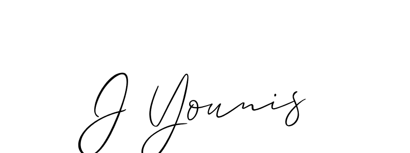 Make a beautiful signature design for name J Younis. Use this online signature maker to create a handwritten signature for free. J Younis signature style 2 images and pictures png