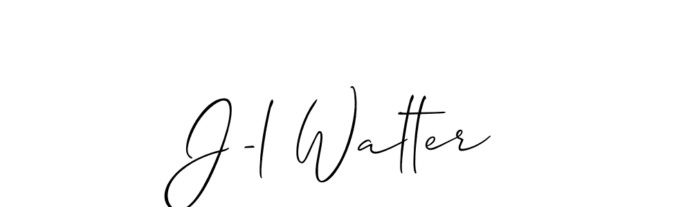 J-l Walter stylish signature style. Best Handwritten Sign (Allison_Script) for my name. Handwritten Signature Collection Ideas for my name J-l Walter. J-l Walter signature style 2 images and pictures png