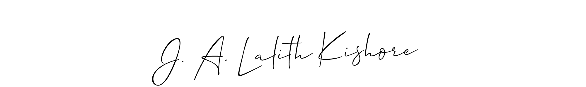 Best and Professional Signature Style for J. A. Lalith Kishore. Allison_Script Best Signature Style Collection. J. A. Lalith Kishore signature style 2 images and pictures png