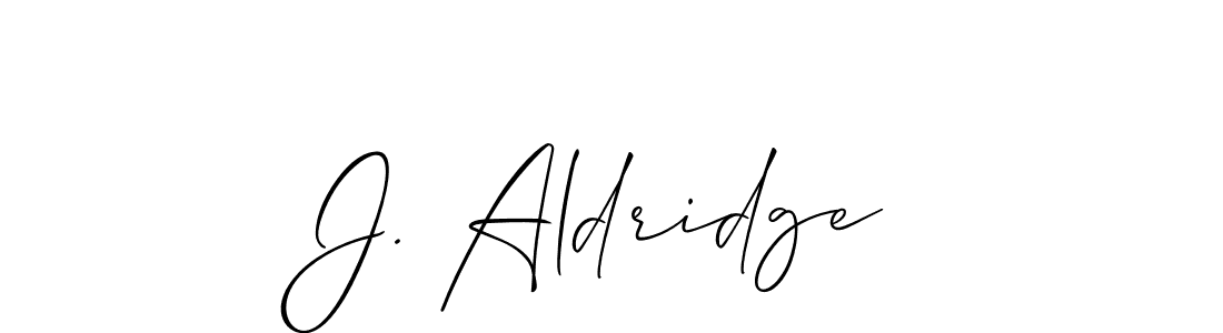 J. Aldridge stylish signature style. Best Handwritten Sign (Allison_Script) for my name. Handwritten Signature Collection Ideas for my name J. Aldridge. J. Aldridge signature style 2 images and pictures png