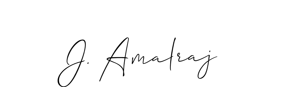 How to Draw J. Amalraj signature style? Allison_Script is a latest design signature styles for name J. Amalraj. J. Amalraj signature style 2 images and pictures png