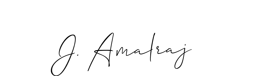 You can use this online signature creator to create a handwritten signature for the name J. Amalraj. This is the best online autograph maker. J. Amalraj signature style 2 images and pictures png