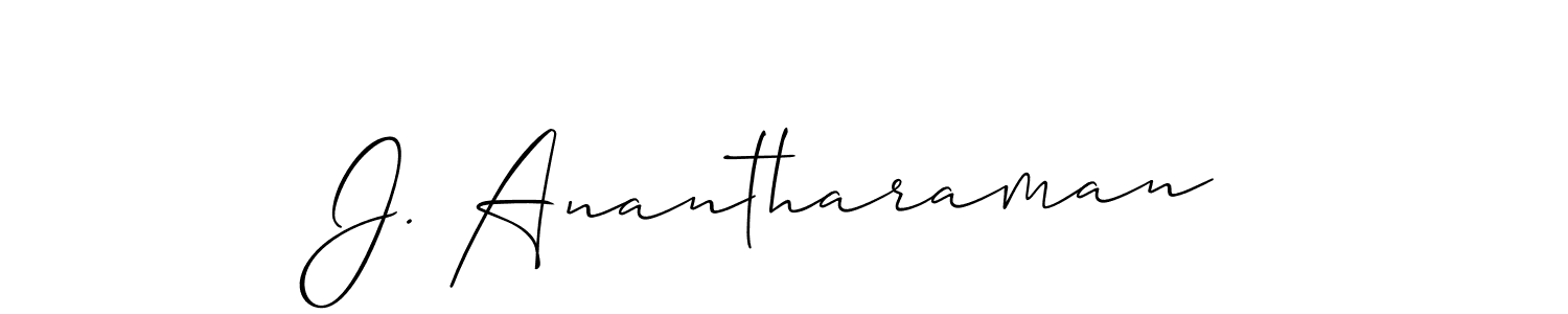 Also You can easily find your signature by using the search form. We will create J. Anantharaman name handwritten signature images for you free of cost using Allison_Script sign style. J. Anantharaman signature style 2 images and pictures png