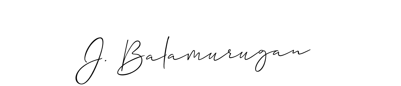 Create a beautiful signature design for name J. Balamurugan. With this signature (Allison_Script) fonts, you can make a handwritten signature for free. J. Balamurugan signature style 2 images and pictures png