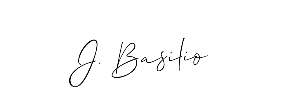 It looks lik you need a new signature style for name J. Basilio. Design unique handwritten (Allison_Script) signature with our free signature maker in just a few clicks. J. Basilio signature style 2 images and pictures png