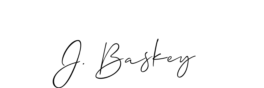 Best and Professional Signature Style for J. Baskey. Allison_Script Best Signature Style Collection. J. Baskey signature style 2 images and pictures png