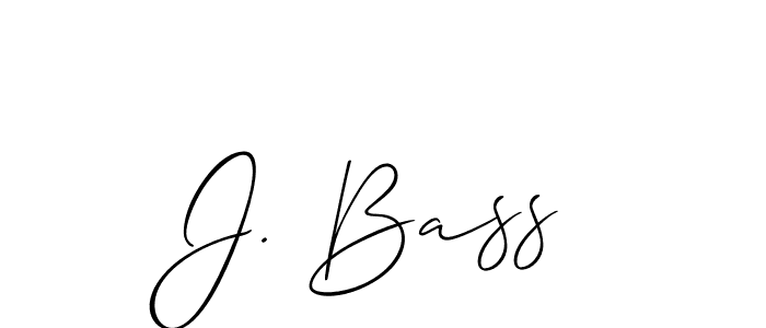 Check out images of Autograph of J. Bass name. Actor J. Bass Signature Style. Allison_Script is a professional sign style online. J. Bass signature style 2 images and pictures png