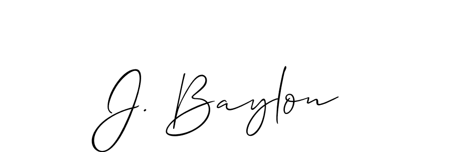 Make a beautiful signature design for name J. Baylon. Use this online signature maker to create a handwritten signature for free. J. Baylon signature style 2 images and pictures png