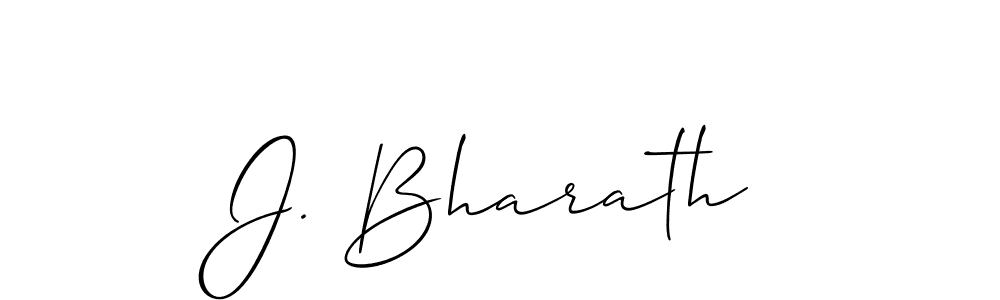 You can use this online signature creator to create a handwritten signature for the name J. Bharath. This is the best online autograph maker. J. Bharath signature style 2 images and pictures png