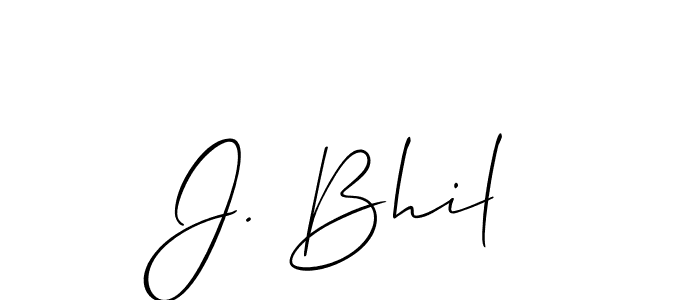 Make a beautiful signature design for name J. Bhil. Use this online signature maker to create a handwritten signature for free. J. Bhil signature style 2 images and pictures png