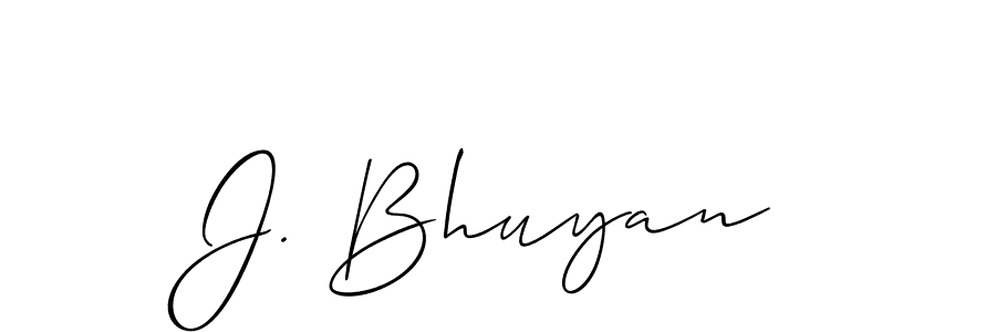 Best and Professional Signature Style for J. Bhuyan. Allison_Script Best Signature Style Collection. J. Bhuyan signature style 2 images and pictures png