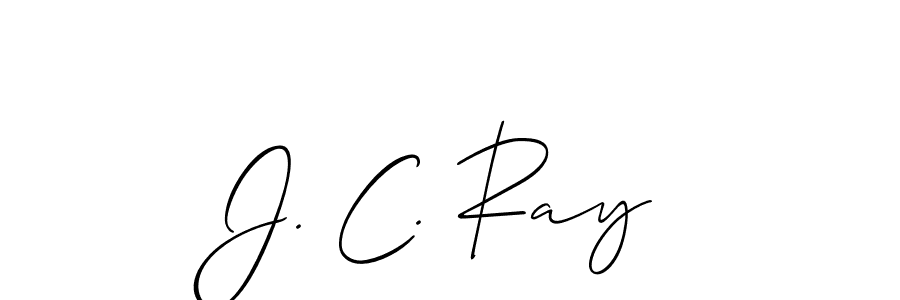 Also You can easily find your signature by using the search form. We will create J. C. Ray name handwritten signature images for you free of cost using Allison_Script sign style. J. C. Ray signature style 2 images and pictures png