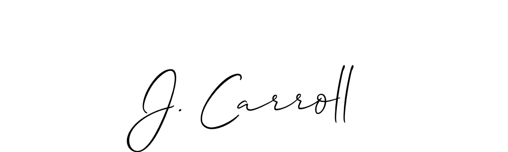 if you are searching for the best signature style for your name J. Carroll. so please give up your signature search. here we have designed multiple signature styles  using Allison_Script. J. Carroll signature style 2 images and pictures png