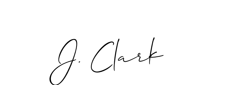 if you are searching for the best signature style for your name J. Clark. so please give up your signature search. here we have designed multiple signature styles  using Allison_Script. J. Clark signature style 2 images and pictures png