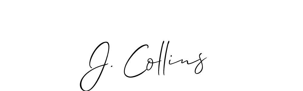 Once you've used our free online signature maker to create your best signature Allison_Script style, it's time to enjoy all of the benefits that J. Collins name signing documents. J. Collins signature style 2 images and pictures png