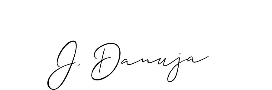 Make a beautiful signature design for name J. Danuja. Use this online signature maker to create a handwritten signature for free. J. Danuja signature style 2 images and pictures png