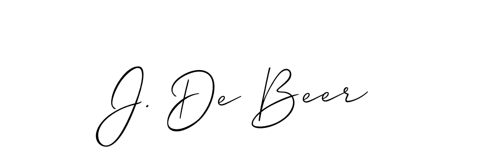 You can use this online signature creator to create a handwritten signature for the name J. De Beer. This is the best online autograph maker. J. De Beer signature style 2 images and pictures png