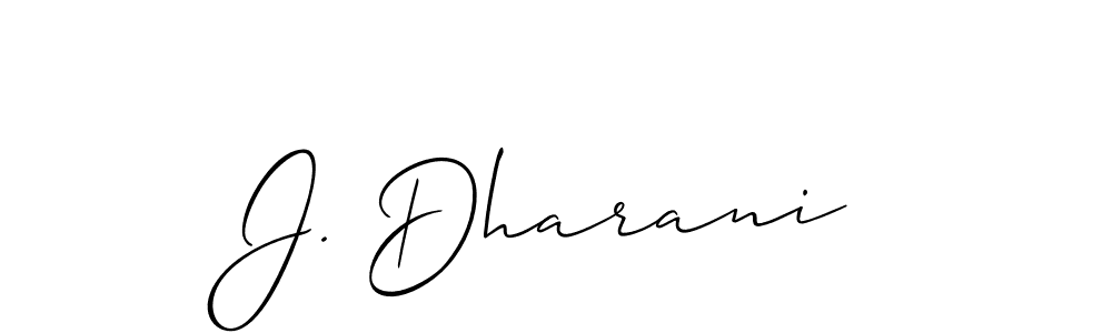 Best and Professional Signature Style for J. Dharani. Allison_Script Best Signature Style Collection. J. Dharani signature style 2 images and pictures png