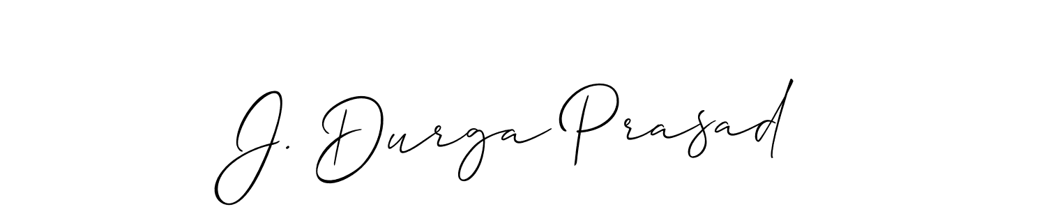 Also we have J. Durga Prasad name is the best signature style. Create professional handwritten signature collection using Allison_Script autograph style. J. Durga Prasad signature style 2 images and pictures png