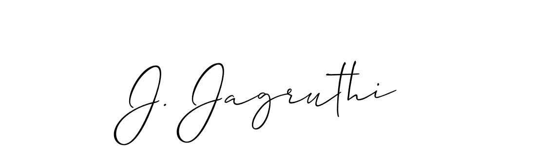 Make a beautiful signature design for name J. Jagruthi. Use this online signature maker to create a handwritten signature for free. J. Jagruthi signature style 2 images and pictures png