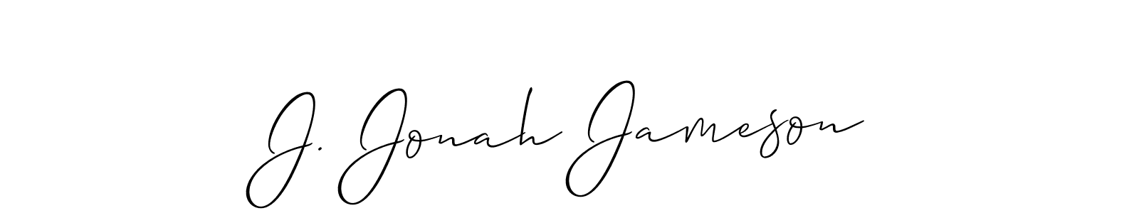 Design your own signature with our free online signature maker. With this signature software, you can create a handwritten (Allison_Script) signature for name J. Jonah Jameson. J. Jonah Jameson signature style 2 images and pictures png