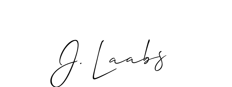 You can use this online signature creator to create a handwritten signature for the name J. Laabs. This is the best online autograph maker. J. Laabs signature style 2 images and pictures png