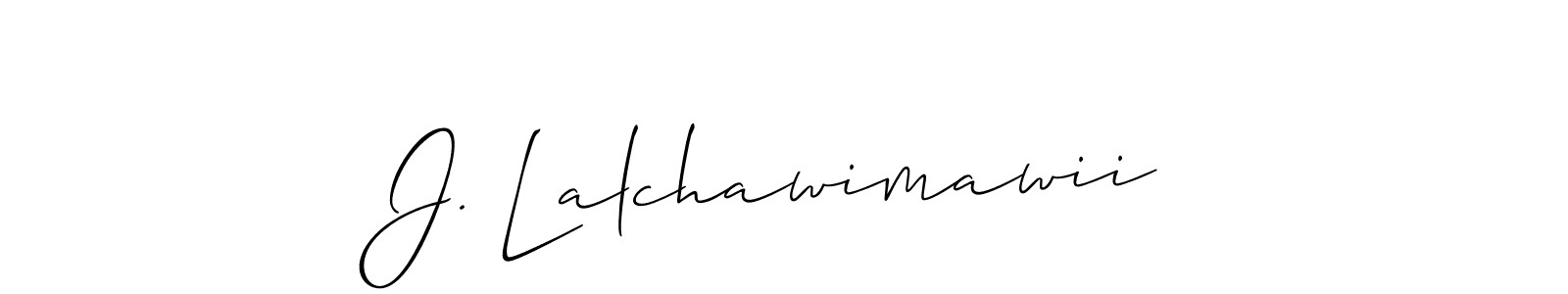 See photos of J. Lalchawimawii official signature by Spectra . Check more albums & portfolios. Read reviews & check more about Allison_Script font. J. Lalchawimawii signature style 2 images and pictures png