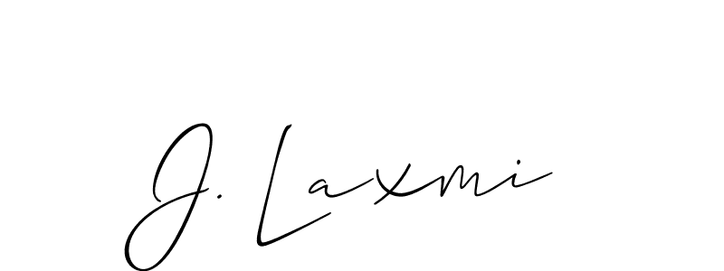 Similarly Allison_Script is the best handwritten signature design. Signature creator online .You can use it as an online autograph creator for name J. Laxmi. J. Laxmi signature style 2 images and pictures png