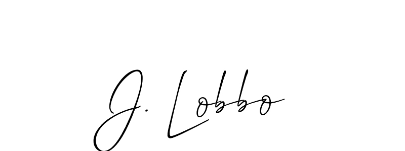 Check out images of Autograph of J. Lobbo name. Actor J. Lobbo Signature Style. Allison_Script is a professional sign style online. J. Lobbo signature style 2 images and pictures png