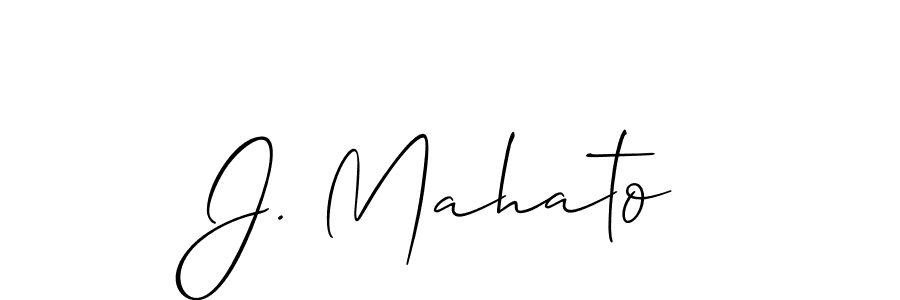 Make a beautiful signature design for name J. Mahato. Use this online signature maker to create a handwritten signature for free. J. Mahato signature style 2 images and pictures png