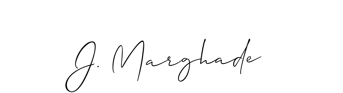 Make a beautiful signature design for name J. Marghade. Use this online signature maker to create a handwritten signature for free. J. Marghade signature style 2 images and pictures png