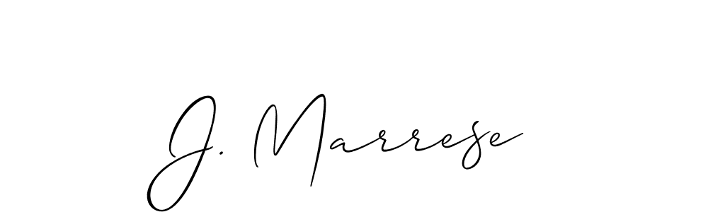 How to make J. Marrese signature? Allison_Script is a professional autograph style. Create handwritten signature for J. Marrese name. J. Marrese signature style 2 images and pictures png