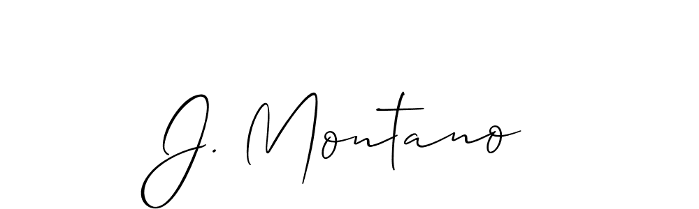 J. Montano stylish signature style. Best Handwritten Sign (Allison_Script) for my name. Handwritten Signature Collection Ideas for my name J. Montano. J. Montano signature style 2 images and pictures png