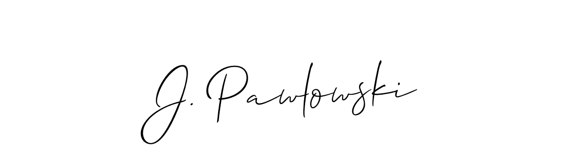 J. Pawlowski stylish signature style. Best Handwritten Sign (Allison_Script) for my name. Handwritten Signature Collection Ideas for my name J. Pawlowski. J. Pawlowski signature style 2 images and pictures png