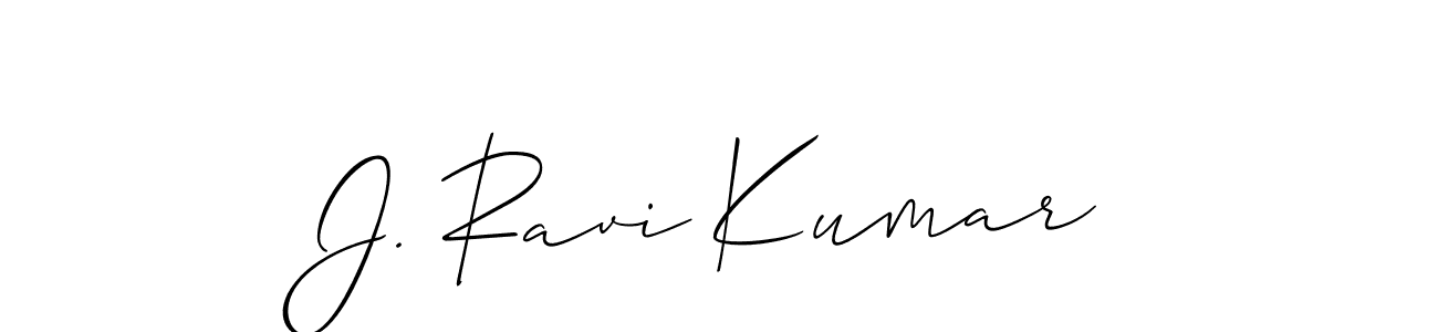 Make a beautiful signature design for name J. Ravi Kumar. With this signature (Allison_Script) style, you can create a handwritten signature for free. J. Ravi Kumar signature style 2 images and pictures png