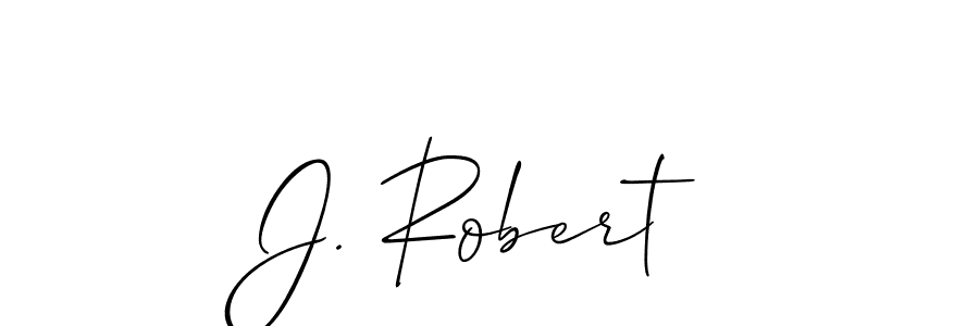 Also we have J. Robert name is the best signature style. Create professional handwritten signature collection using Allison_Script autograph style. J. Robert signature style 2 images and pictures png