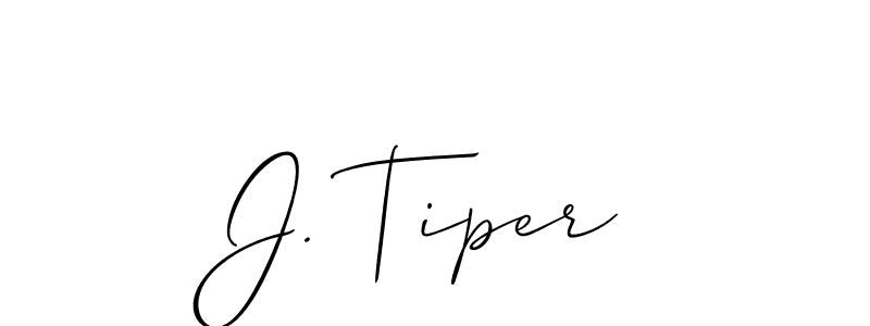 Once you've used our free online signature maker to create your best signature Allison_Script style, it's time to enjoy all of the benefits that J. Tiper name signing documents. J. Tiper signature style 2 images and pictures png