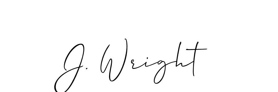 Best and Professional Signature Style for J. Wright. Allison_Script Best Signature Style Collection. J. Wright signature style 2 images and pictures png