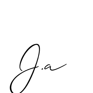 Similarly Allison_Script is the best handwritten signature design. Signature creator online .You can use it as an online autograph creator for name J.a. J.a signature style 2 images and pictures png