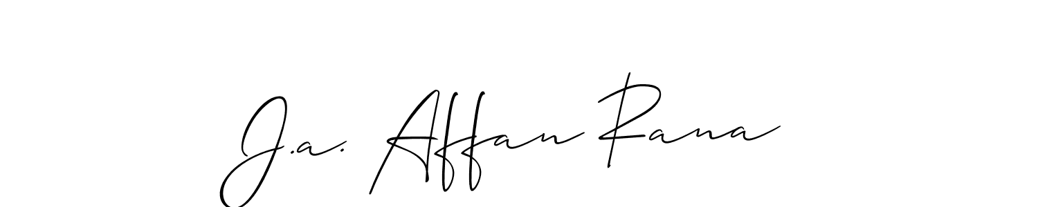 See photos of J.a. Affan Rana official signature by Spectra . Check more albums & portfolios. Read reviews & check more about Allison_Script font. J.a. Affan Rana signature style 2 images and pictures png