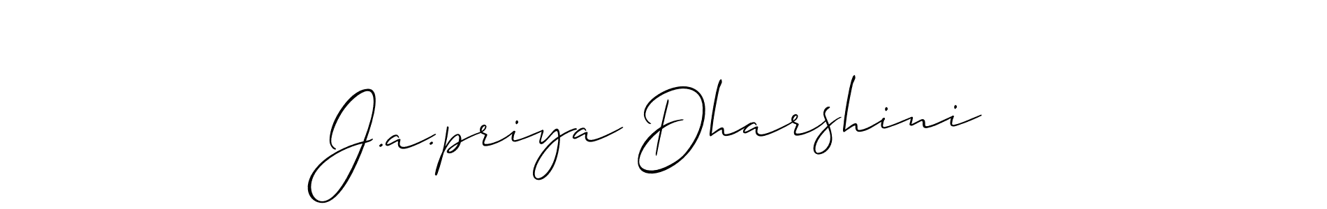 You should practise on your own different ways (Allison_Script) to write your name (J.a.priya Dharshini) in signature. don't let someone else do it for you. J.a.priya Dharshini signature style 2 images and pictures png