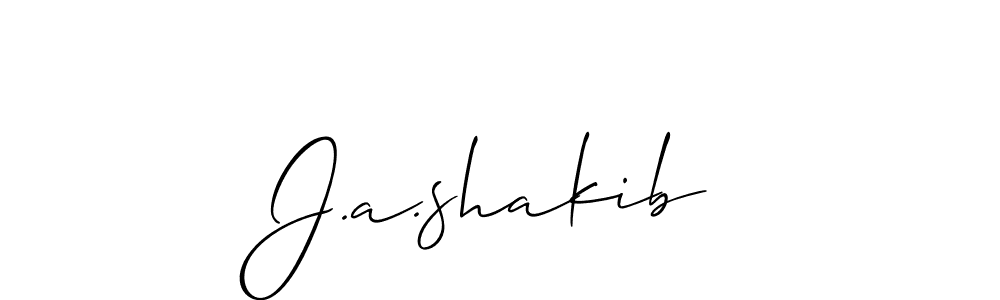 It looks lik you need a new signature style for name J.a.shakib. Design unique handwritten (Allison_Script) signature with our free signature maker in just a few clicks. J.a.shakib signature style 2 images and pictures png