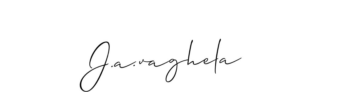 J.a.vaghela stylish signature style. Best Handwritten Sign (Allison_Script) for my name. Handwritten Signature Collection Ideas for my name J.a.vaghela. J.a.vaghela signature style 2 images and pictures png