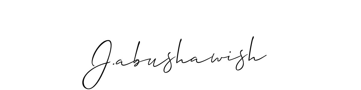How to Draw J.abushawish signature style? Allison_Script is a latest design signature styles for name J.abushawish. J.abushawish signature style 2 images and pictures png