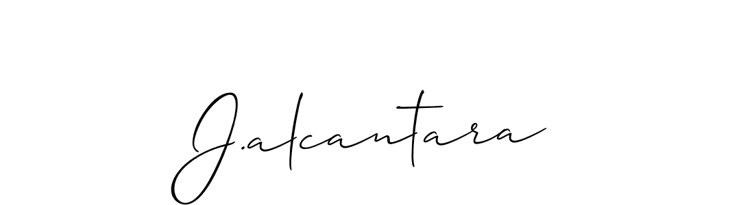 How to make J.alcantara name signature. Use Allison_Script style for creating short signs online. This is the latest handwritten sign. J.alcantara signature style 2 images and pictures png