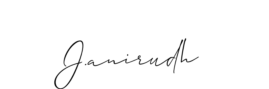 Make a beautiful signature design for name J.anirudh. Use this online signature maker to create a handwritten signature for free. J.anirudh signature style 2 images and pictures png