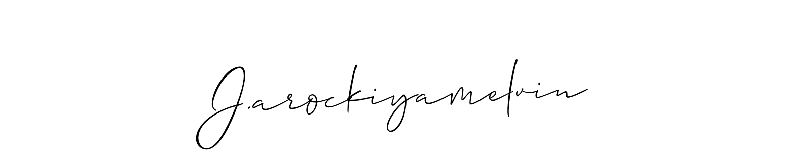 Once you've used our free online signature maker to create your best signature Allison_Script style, it's time to enjoy all of the benefits that J.arockiyamelvin name signing documents. J.arockiyamelvin signature style 2 images and pictures png